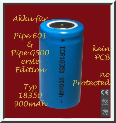 Pipe Akku f�r 601 und G500 Edition 1